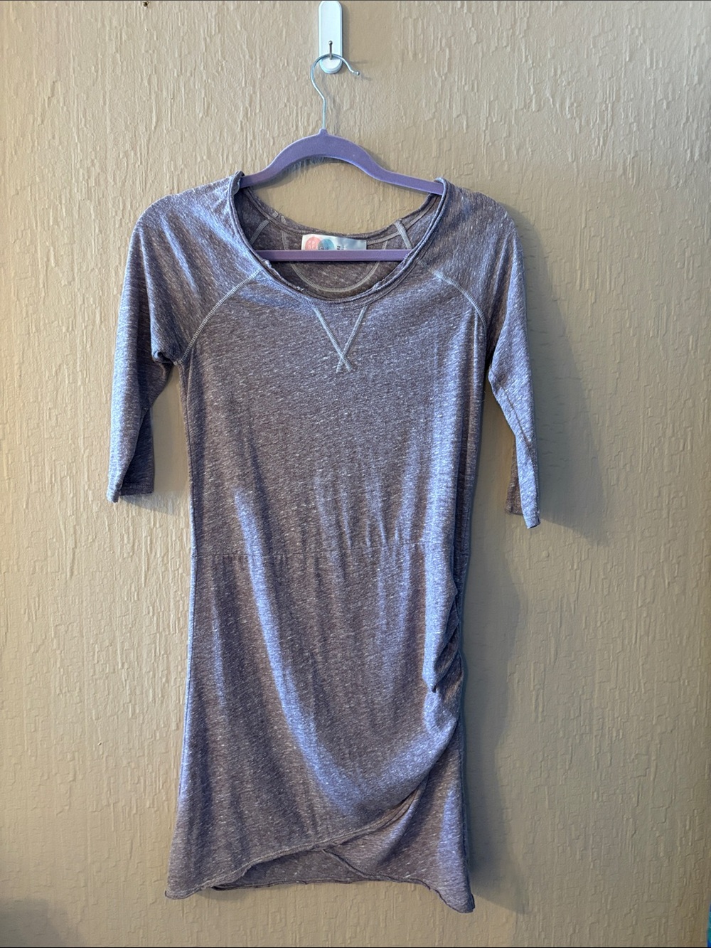 Free People Heathered Lavender Mini Dress XS